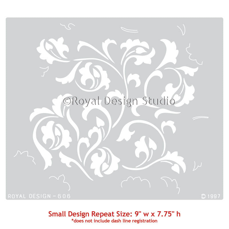Scrollallover Furniture Stencil - Reusable DIY Wood Stencils for Painting & Decorating - Perfect for Home Decor, Cabinets, Walls, and DIY Craft Projects