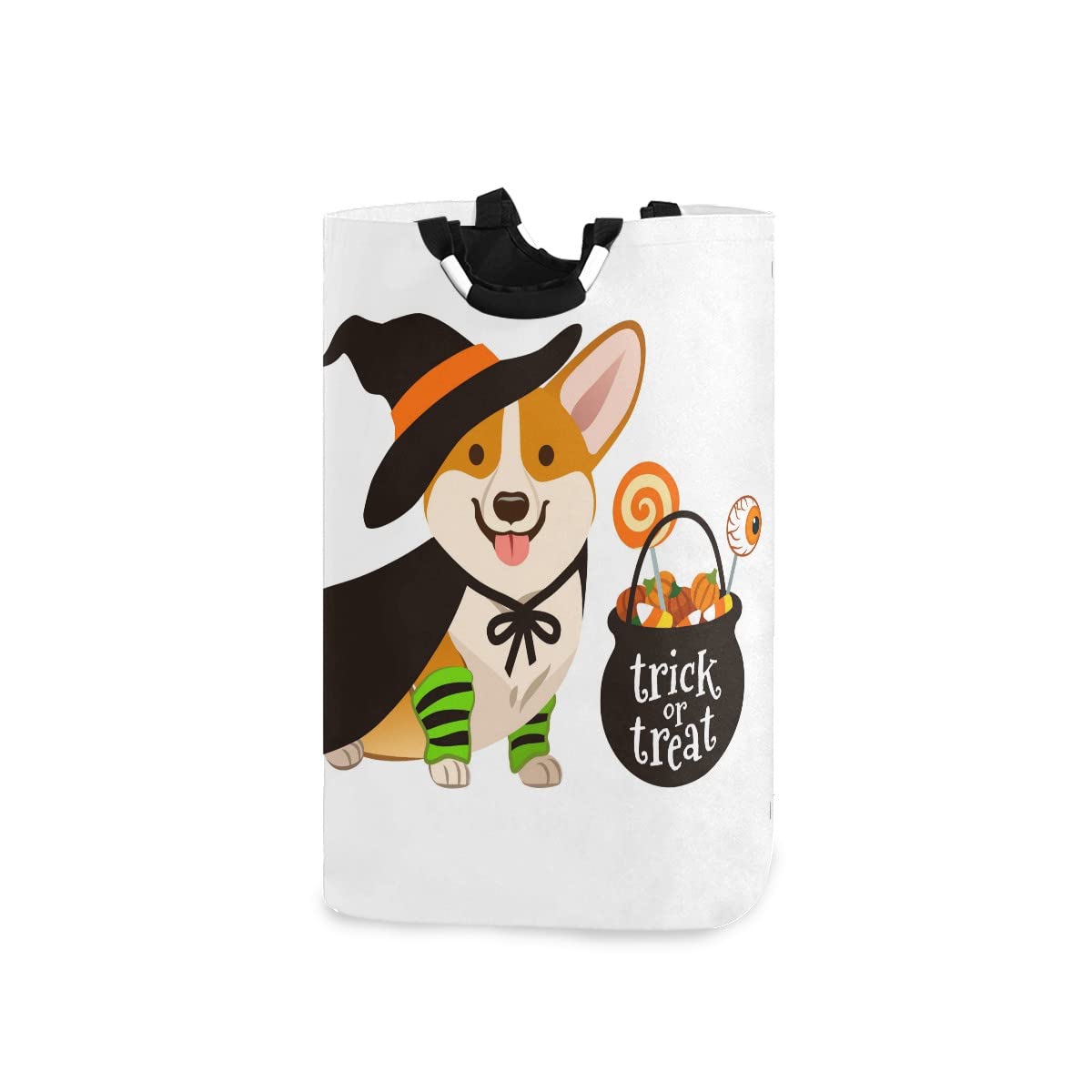 Large Waterproof Collapsible Laundry Hamper Basket for Halloween Puppy Dog - Storage Bin for Home, Nursery, Toys & Clothes Organization | Perfect for Pet Supplies, Kids Room & Laundry Room Storage