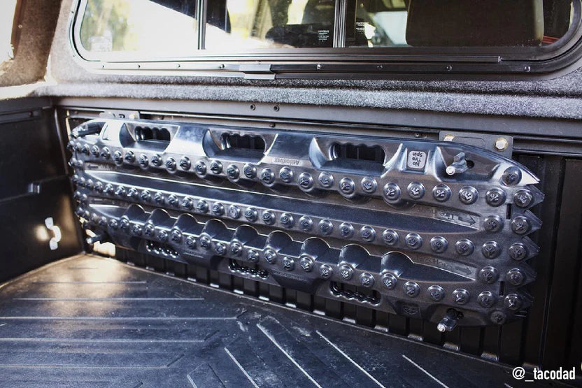 Rago Fabrication Bed Rail Recovery Board Mounts for Toyota Tacoma & Tundra - Heavy Duty Off-Road Accessories for Truck Bed Rails | Perfect for Overlanding, Camping & Emergency Recovery