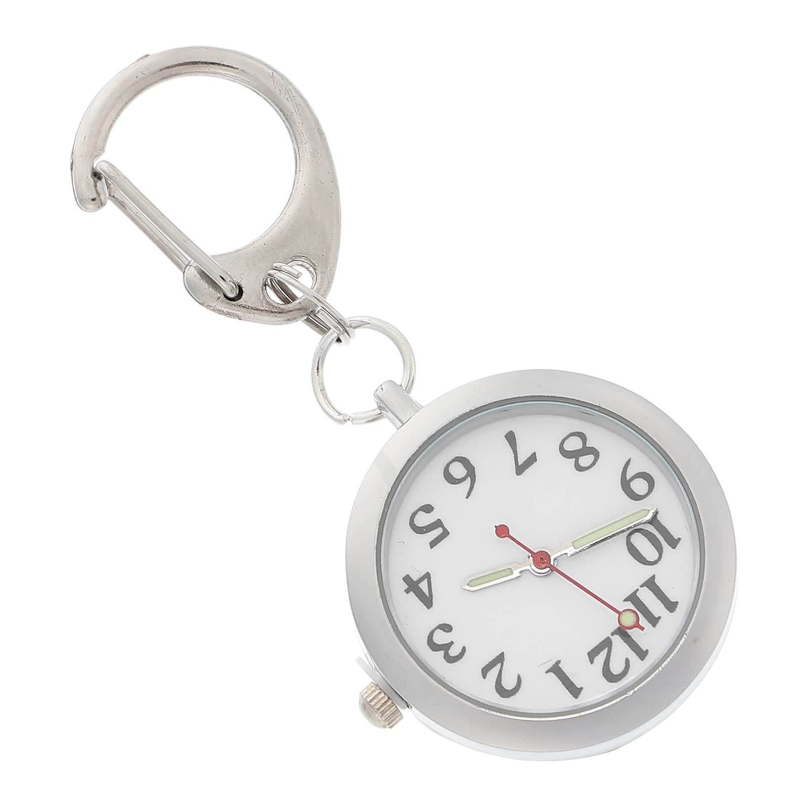 Clip-On Pocket Watch for Nurses - Glowing Night Watch with Secure Lapel Clip | Perfect for Medical Professionals, Students & Vintage Enthusiasts