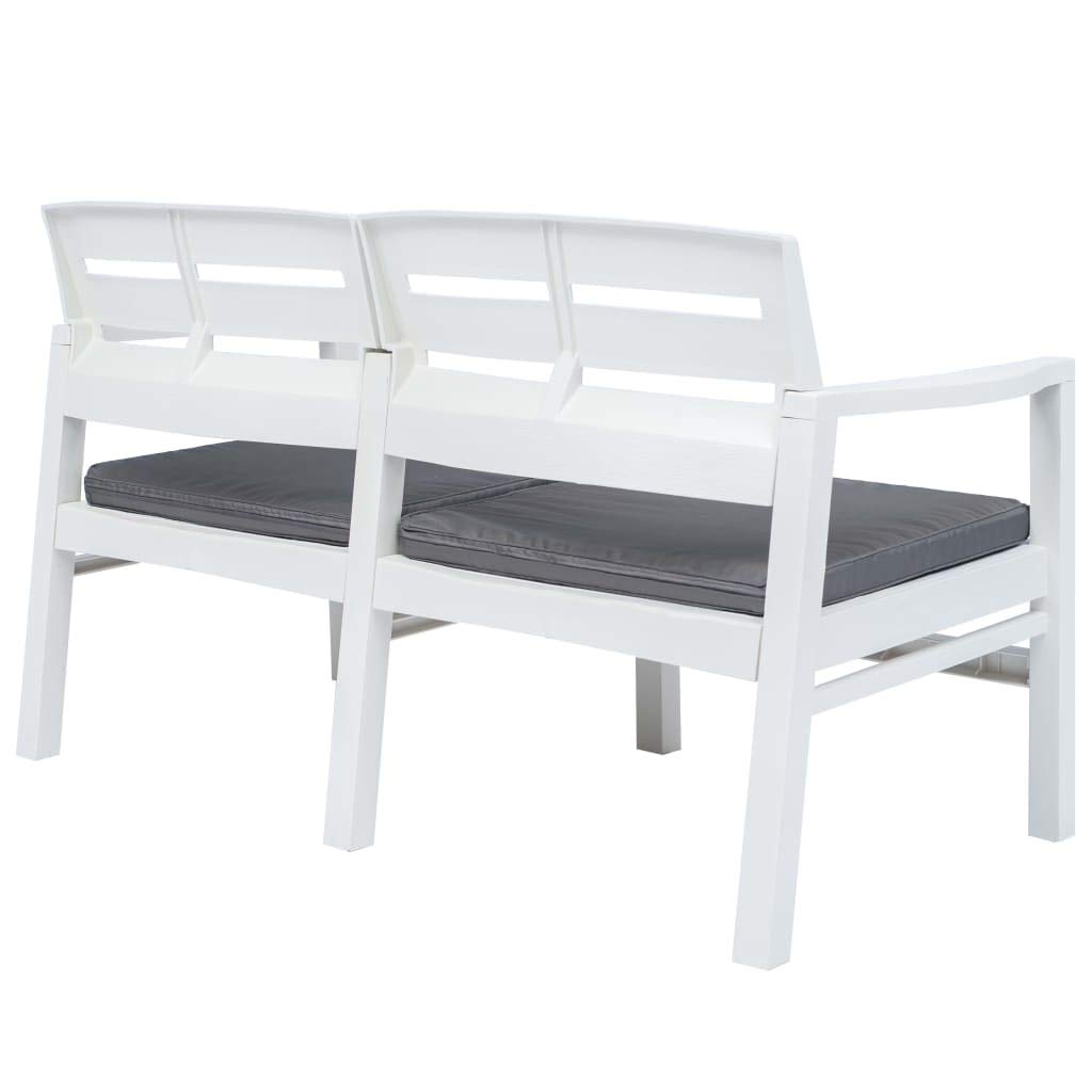 FAMIROSA 2-Seater Outdoor Garden Bench with Waterproof Cushions, 52.4