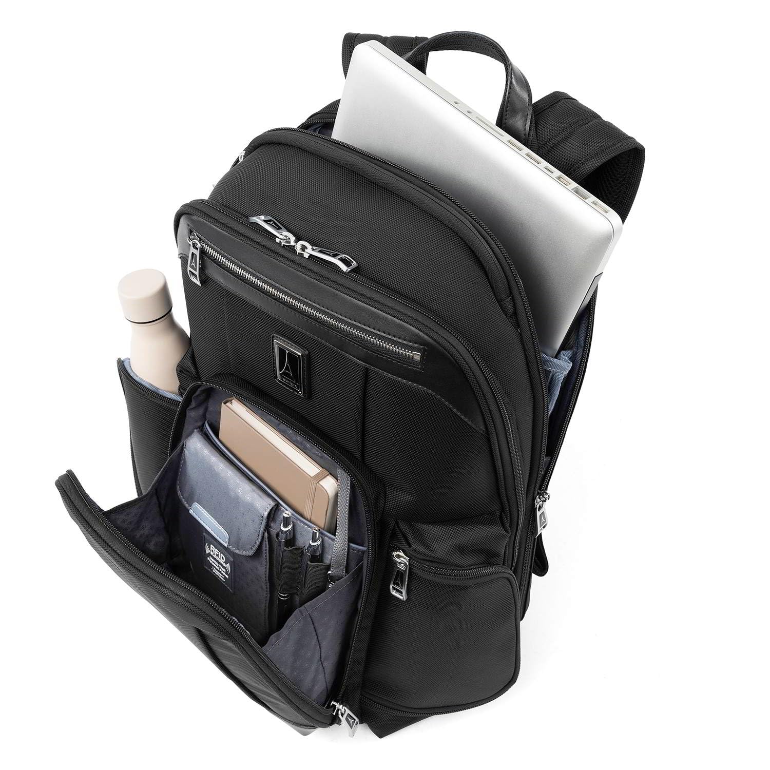 **Travelpro Platinum Elite Business Laptop Backpack for Men & Women – Fits 17.5 Inch Laptop – Durable & Stylish Work & Travel Backpack in Shadow Black – Perfect for Business Trips, Commuting & Office Use**