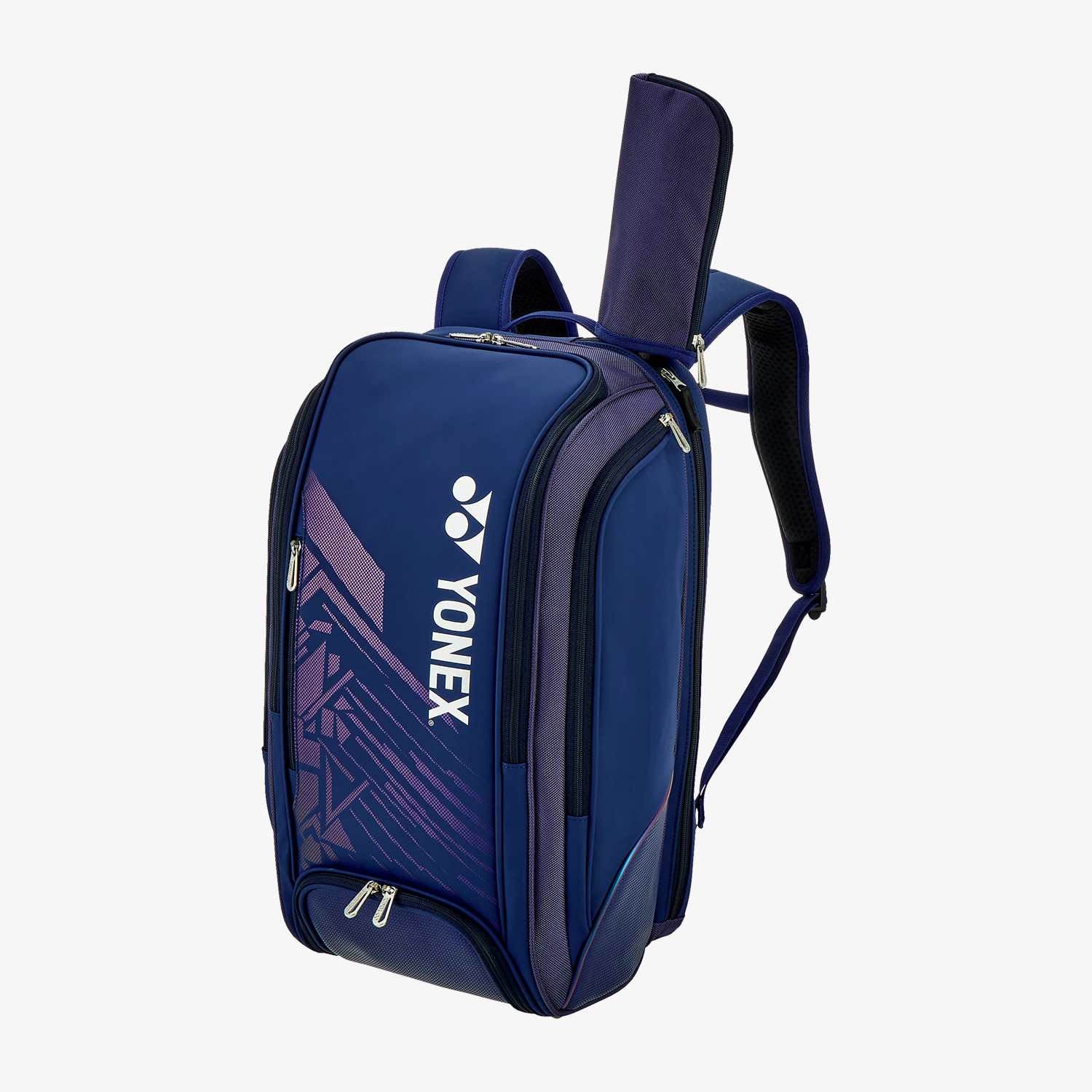Yonex BAG02512NB Expert Badminton Backpack (Navy/Blue) - Durable Tennis Sports Bag for Players with Shoe Compartment & Water Bottle Holder - Perfect for Gym, Training & Travel