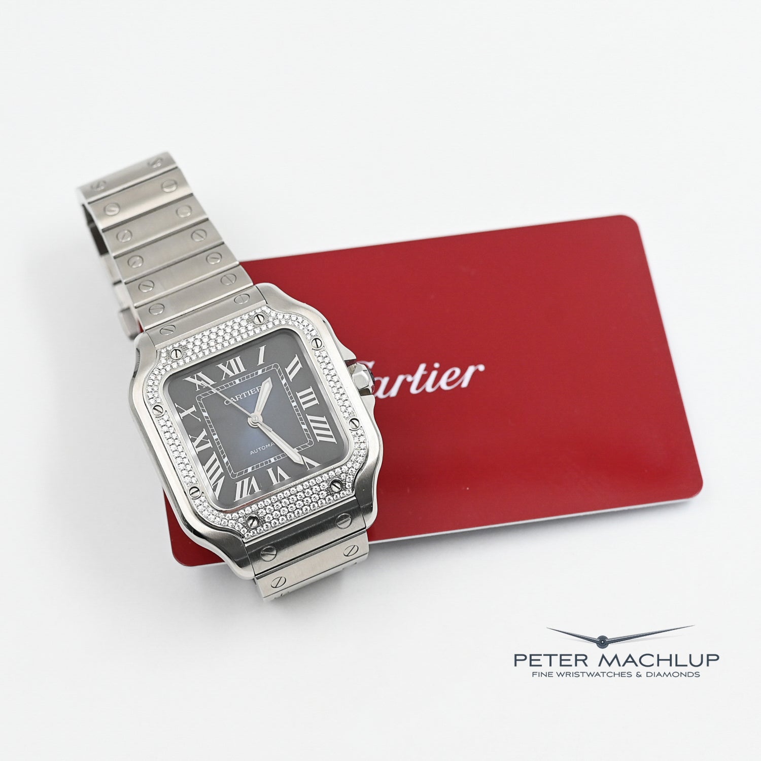 Cartier Santos MM Automatic Watch 2022 - Luxury Swiss Made Men's Timepiece for Business & Formal Occasions