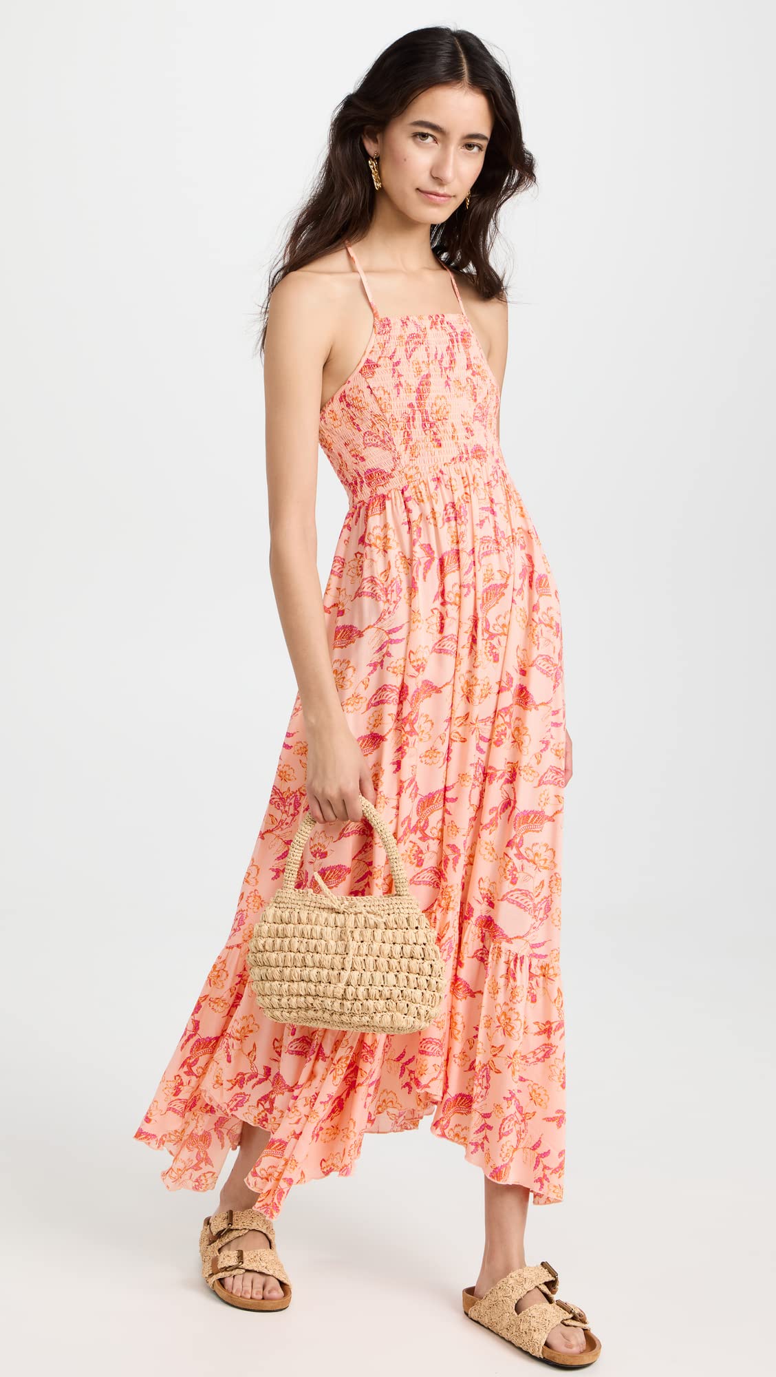FP Movement Women's Heat Wave Printed Maxi Dress - Flowy Summer Beach Dress with UPF Protection - Perfect for Vacations, Pool Parties & Boho Fashion