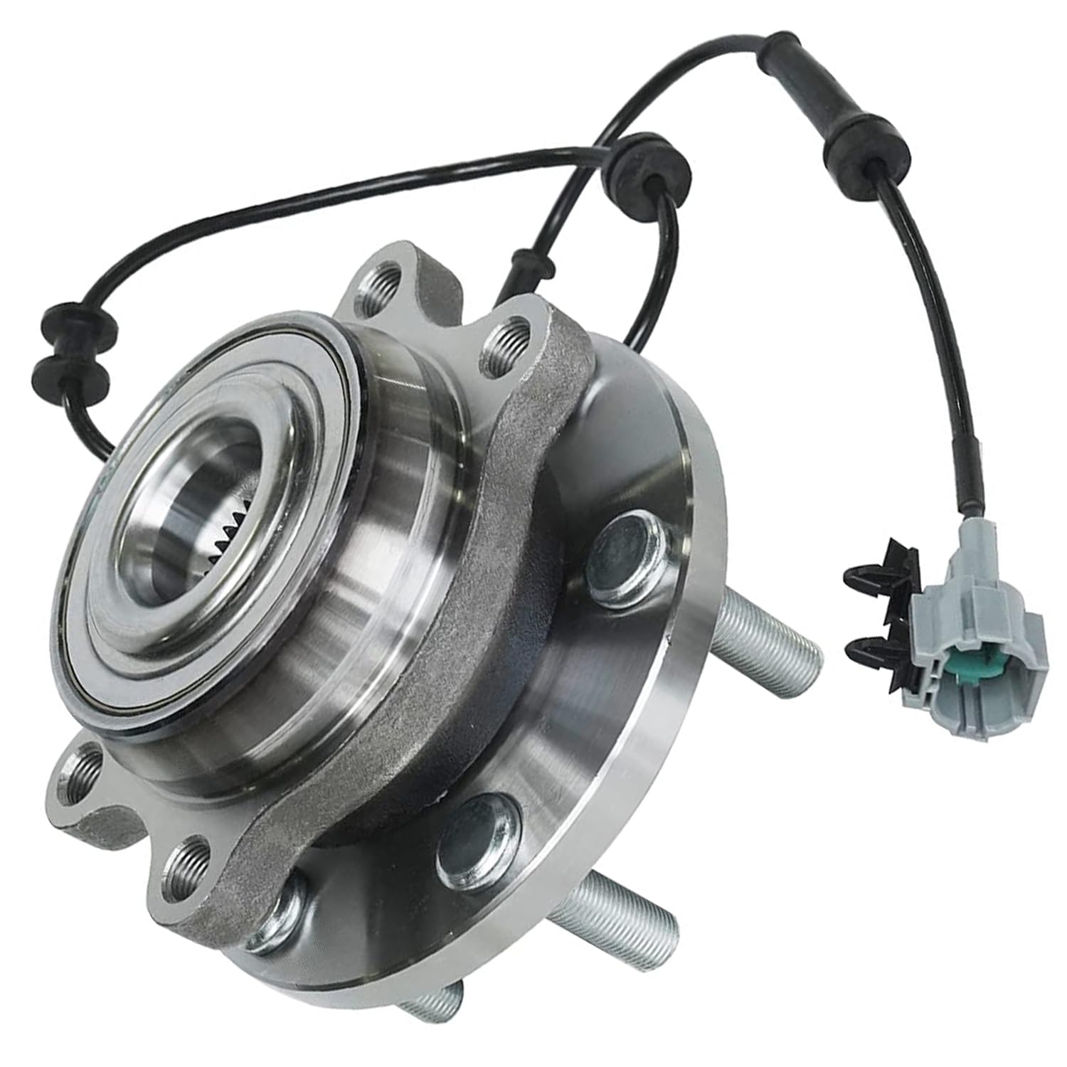Detroit Axle - 4WD Front Wheel Bearing Hub Assembly Set for Nissan Pathfinder, Frontier, Xterra & Suzuki Equator - Complete Replacement Kit (2-Piece) - Perfect for Off-Roading, Towing & Daily Driving