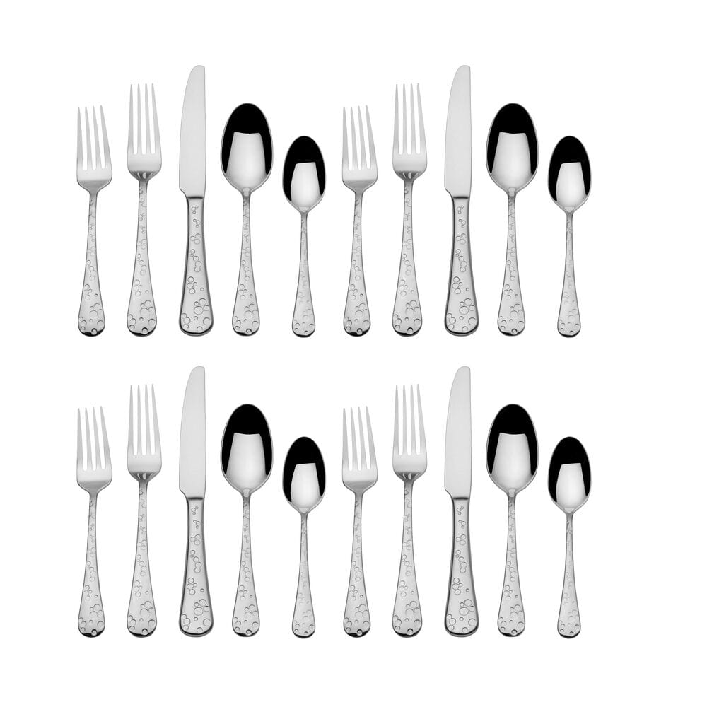 Premium Naya 20-Piece Stainless Steel Flatware Set - Service for 4 - Elegant Silverware for Dining, Kitchen & Entertaining - Dishwasher Safe Cutlery Set for Everyday Use & Special Occasions