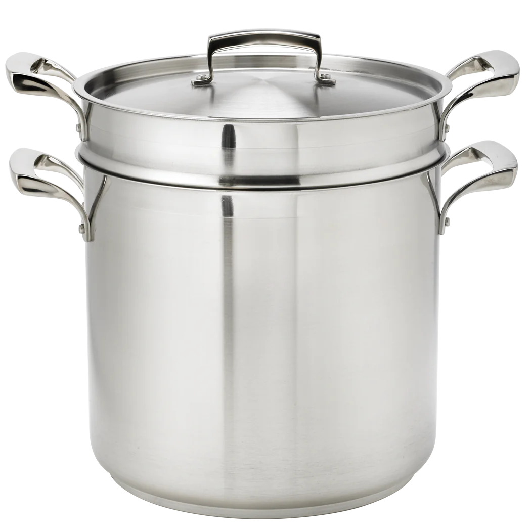 Thermalloy 20 Qt Stainless Steel Pasta Cooker Set - 3 Piece Commercial Grade Cookware for Restaurants, Catering & Home Kitchen Use