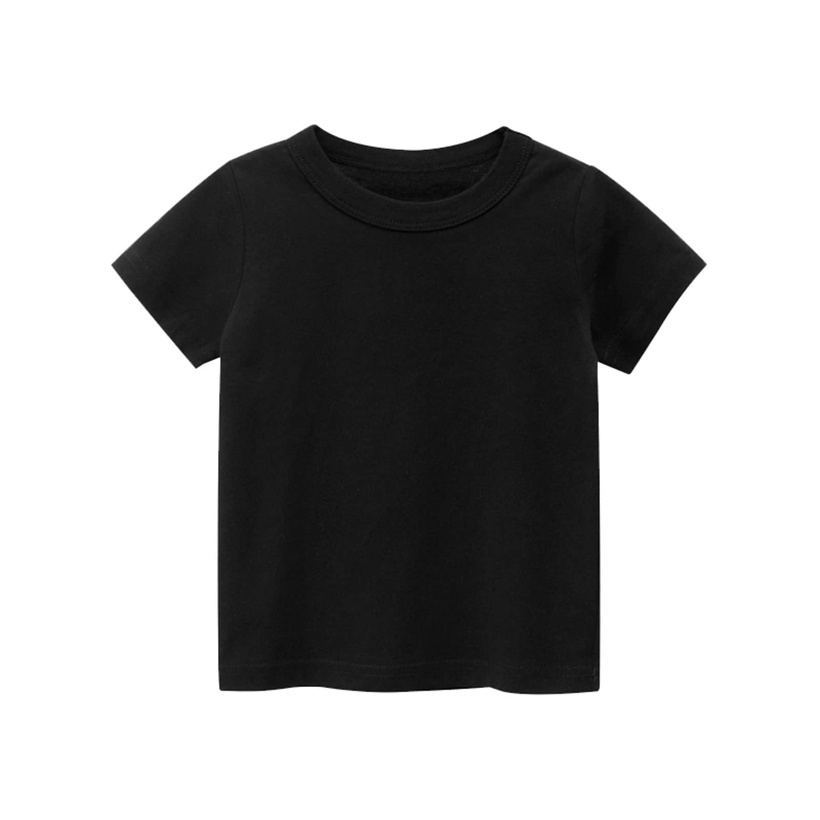 Boys & Girls Toddler Short Sleeve T-Shirts - Soft Cotton Basic Tees for Kids | Summer Casual Wear, Playtime & Everyday Outfits