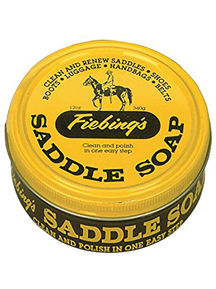 Fiebing's 92110 Yellow Saddle Soap - Leather Cleaner & Conditioner for Boots, Bags & Saddles - Perfect for Equestrian & Leather Care