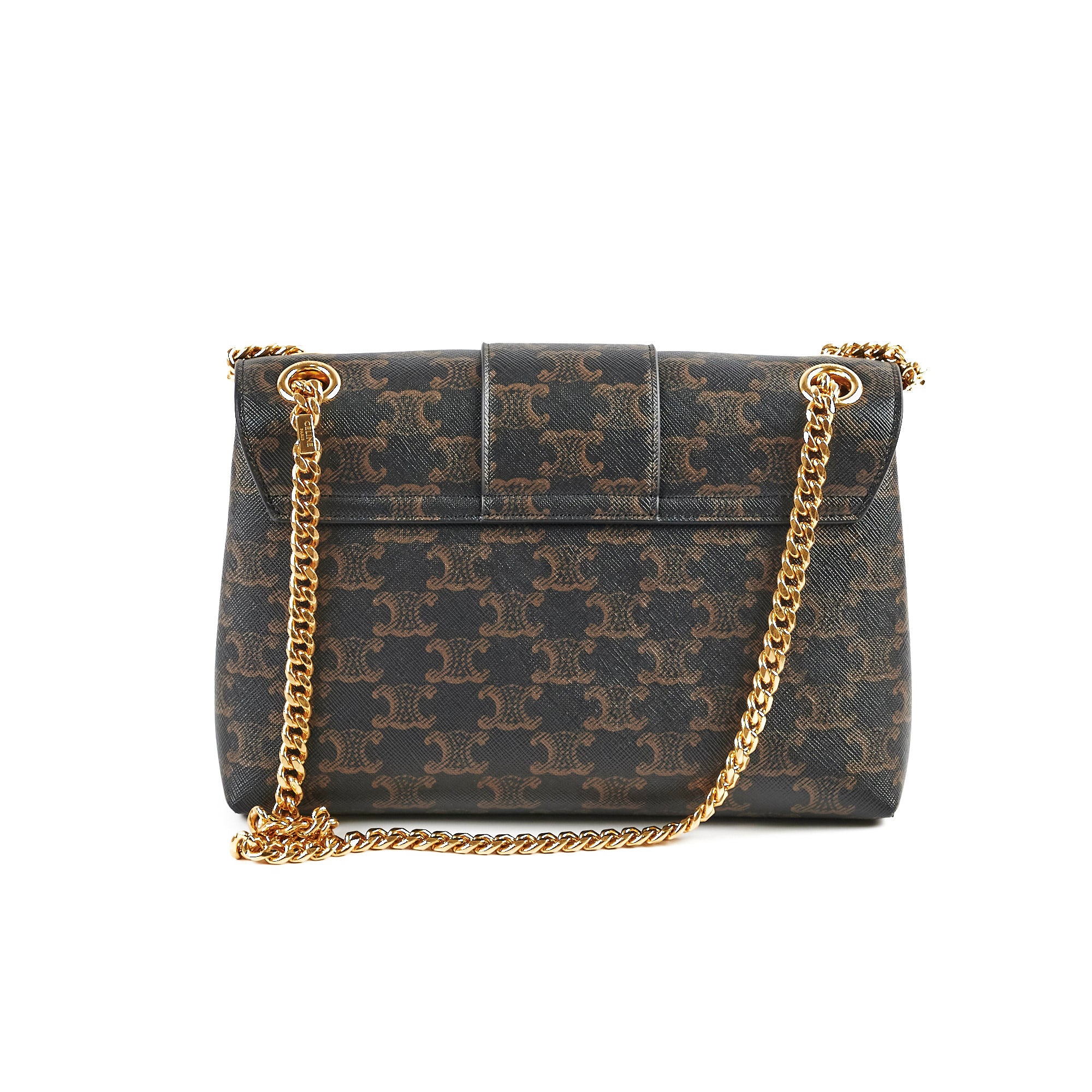 Celine Medium Victoire Bag in Triomphe Canvas Tan - Luxury Crossbody Handbag for Women, Perfect for Work, Travel & Everyday Use