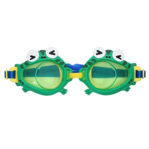 Kids Swimming Goggles with Cartoon Characters - Anti-Fog UV Protection Swim Goggles for Children - Perfect for Pool, Beach & Swimming Lessons