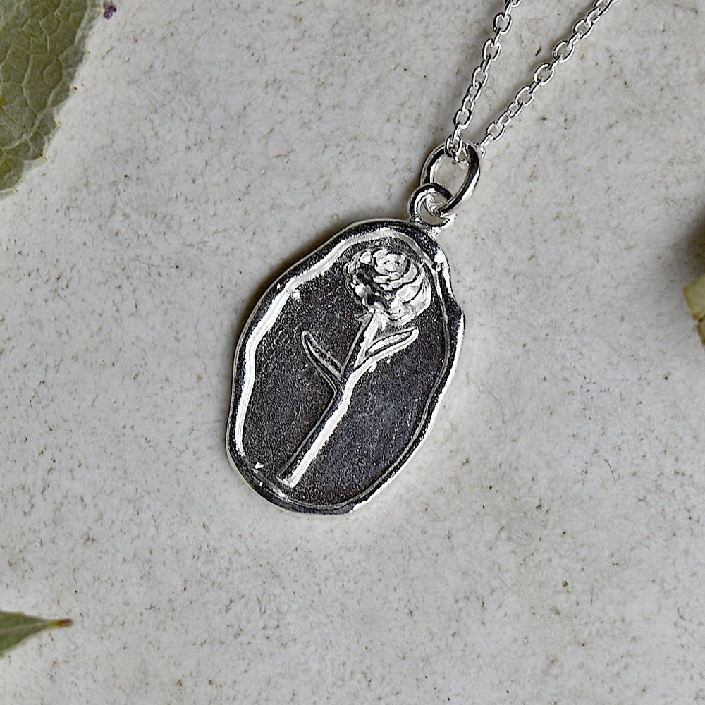 Flower of the Month Charm Necklace - Birth Month Floral Pendant Jewelry for Women - Perfect Gift for Birthday, Anniversary & Special Occasions