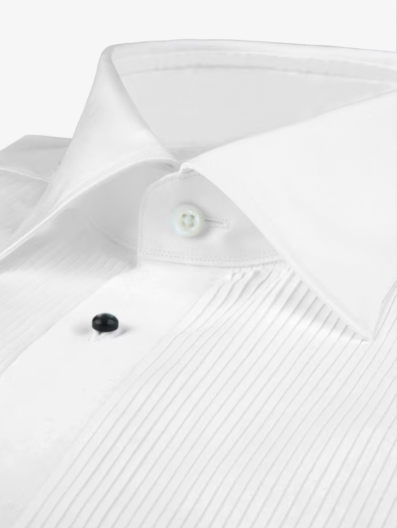 STENSTROMS Men's 10-Ply Luxury Tuxedo Shirt - Premium Formal Dress Shirt for Weddings, Parties & Black Tie Events