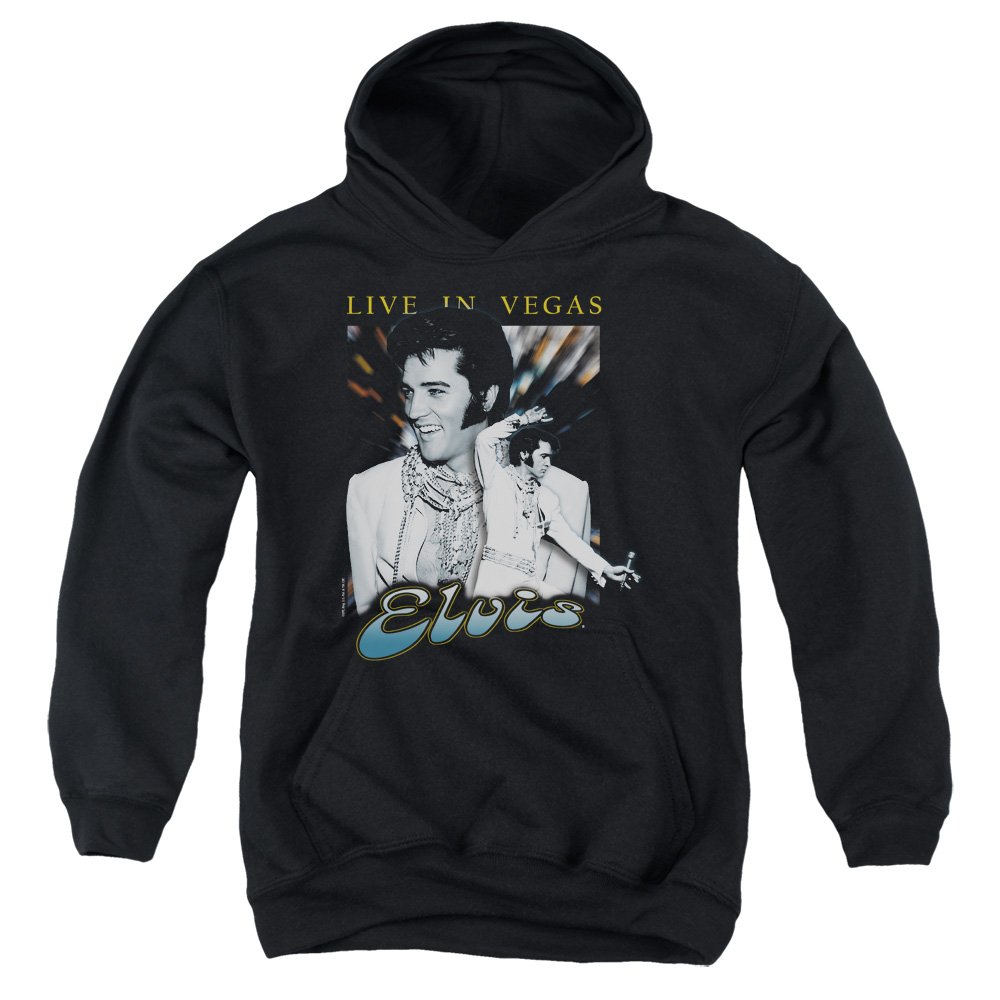 Elvis Presley Vintage Vegas Concert Hoodie - Youth Pullover Sweatshirt for Music Fans & Retro Style Lovers | Perfect for Concerts, Casual Wear & Gift Giving