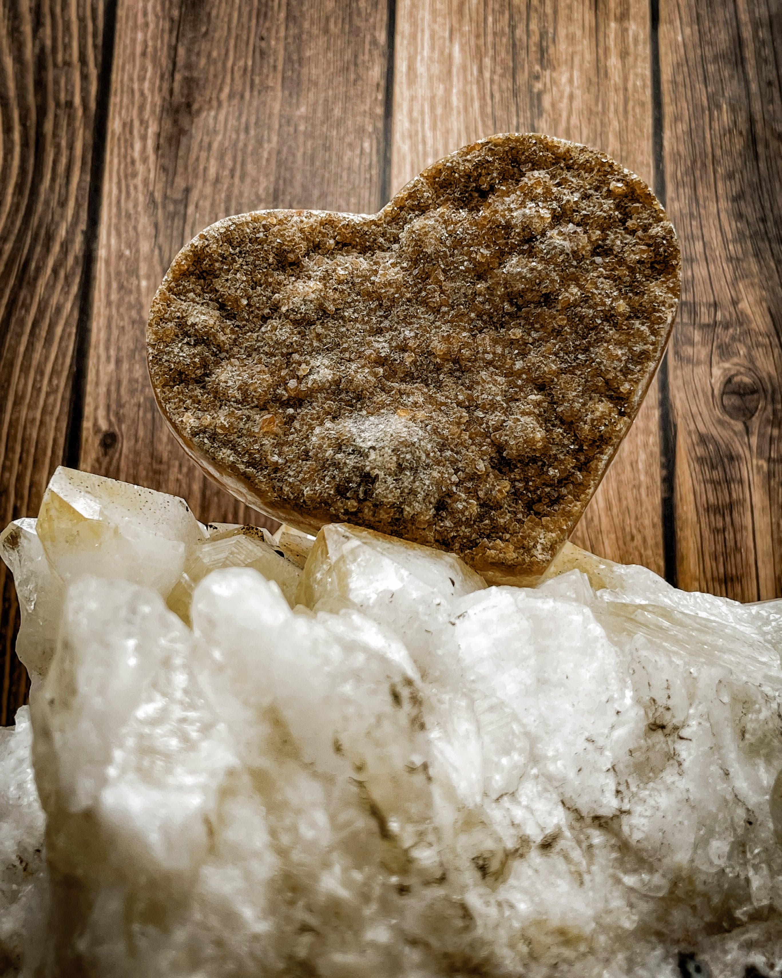 Natural Citrine Heart Cluster Pendant Necklace - Healing Crystal Jewelry for Love & Positivity | Perfect for Gifts, Meditation & Energy Balancing