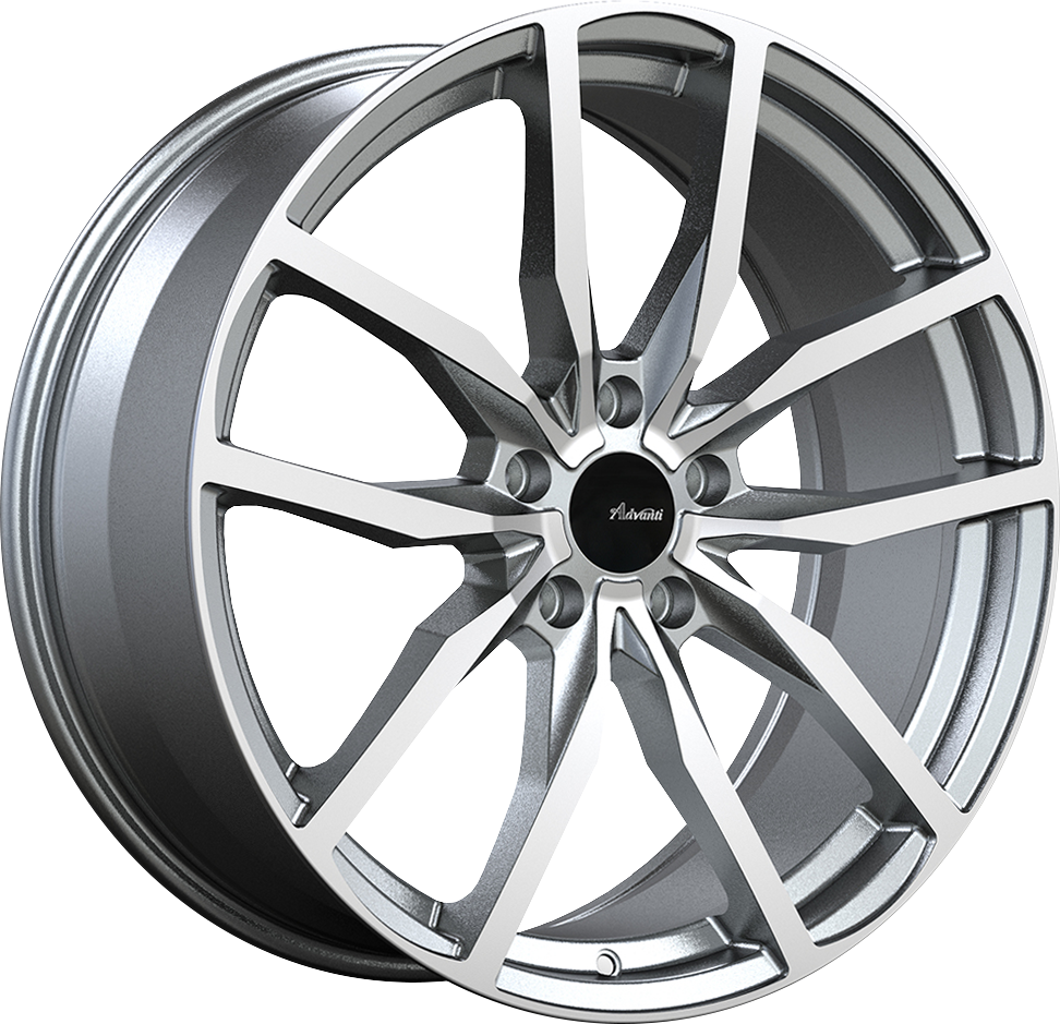 Advanti Racing Rasato Matte Grey Alloy Wheels 19x8.5 +45 Offset 5x100 Bolt Pattern 73.1mm Hub - Perfect for Subaru WRX, Toyota 86 & Scion FR-S Performance Upgrades