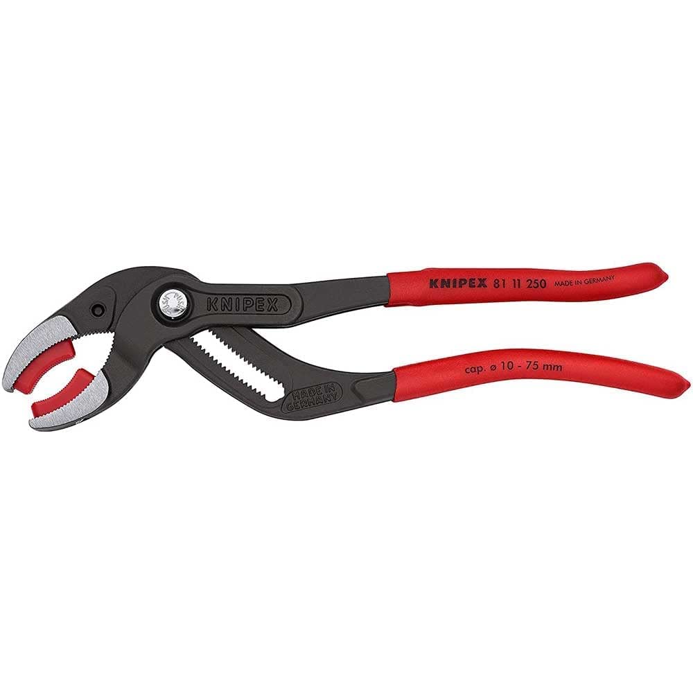 KNIPEX 81 11 250 Pipe Gripping Pliers with Replaceable Plastic Jaws & 31 11 160 Needle Nose Pliers - Professional Plumbing and Electrical Tool Set for DIY, Home Repair, and Industrial Use