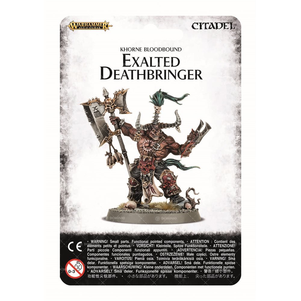 Games Workshop 99070201010 Khorne Bloodbound Exalted Deathbringer - Warhammer Age of Sigmar Tabletop Miniature for Wargaming & Collectors - Perfect for Battle Scenes & Display Cases