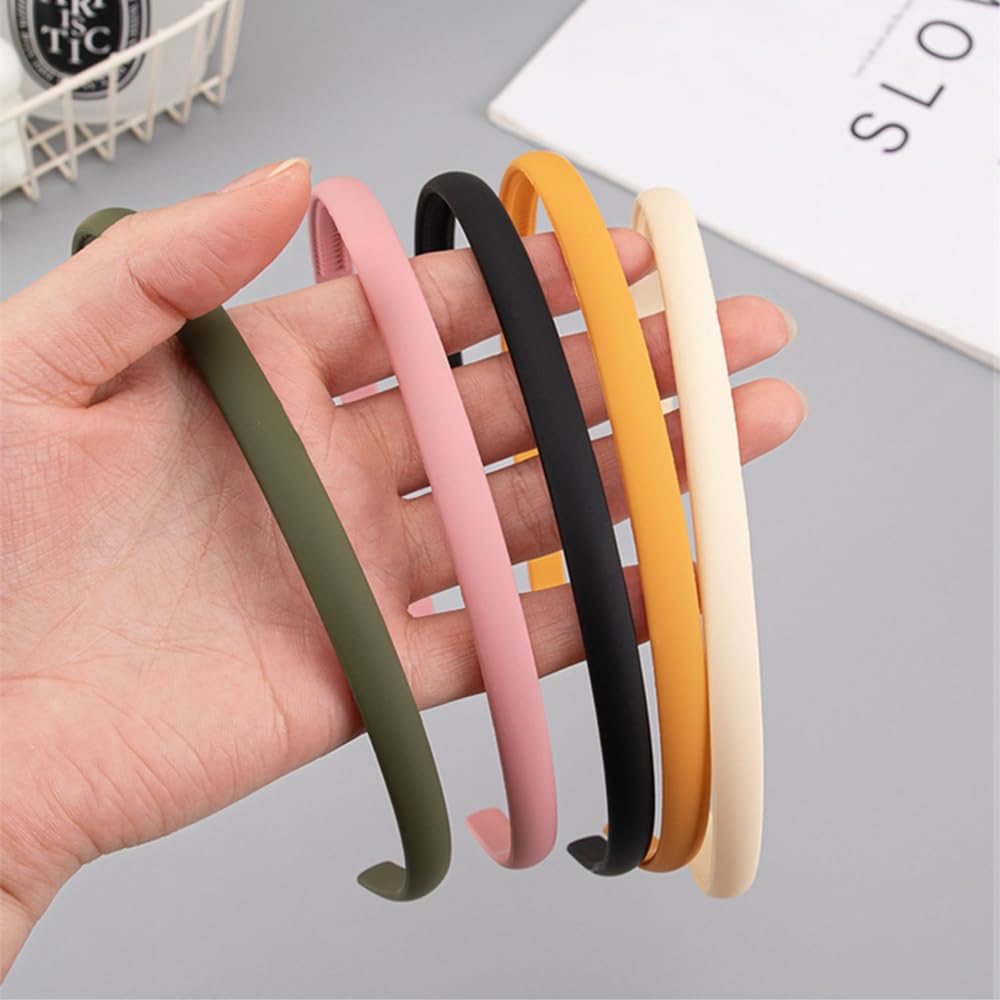 Slim Black Alice Hair Bands for Women & Girls - Fashionable Headband Hair Accessories for Everyday Wear, Workouts, and Special Occasions