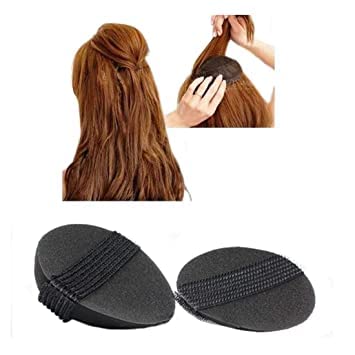 Chandni Variety Hair Base & Hair Puff Maker Set for Women & Girls - 5-Pack Black Hair Accessories for Bun, Ponytail & Updo Hairstyles