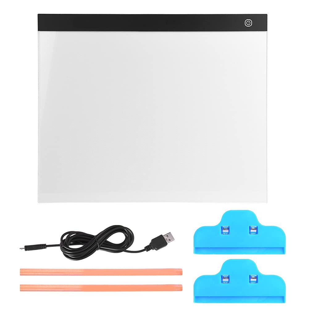 A3 LED Light Tracing Board - Ultra-Thin Portable Light Box with USB Power & Dimmable Brightness for Artists, Crafters, Tattoo Stencils, and DIY Projects - Perfect for Drawing, Sketching, and Calligraphy Practice