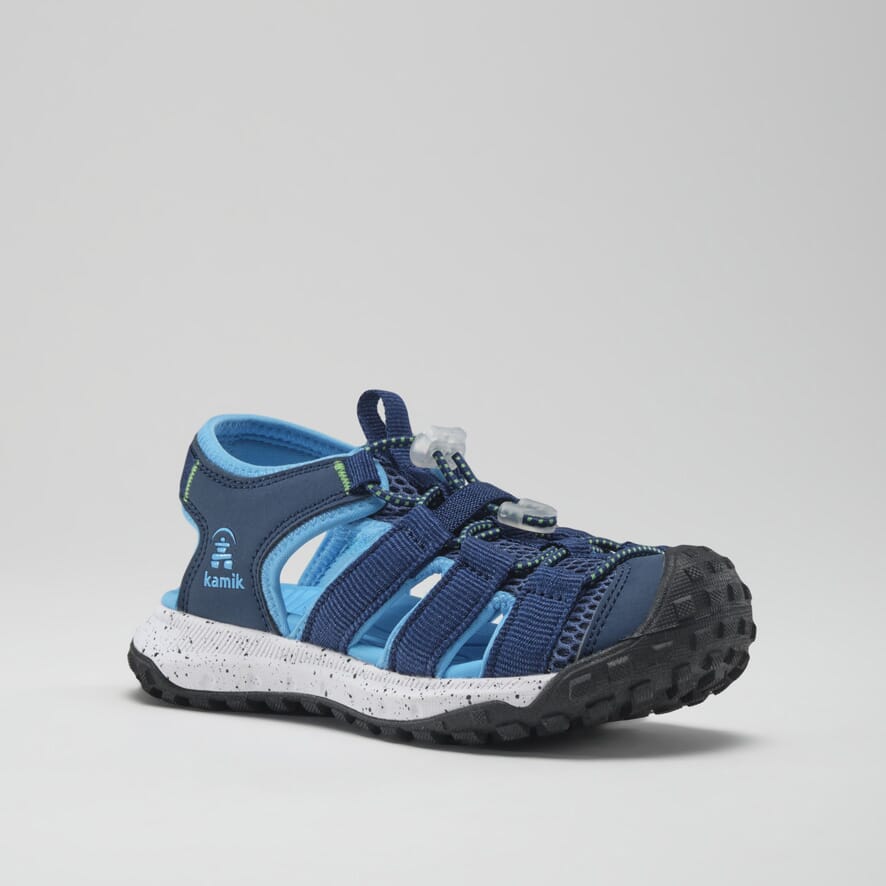 Ripple Kids' Closed Toe Sandals for Boys & Girls - Comfortable Water Shoes for Beach, Pool & Outdoor Play - Non-Slip Sole & Quick-Dry Design