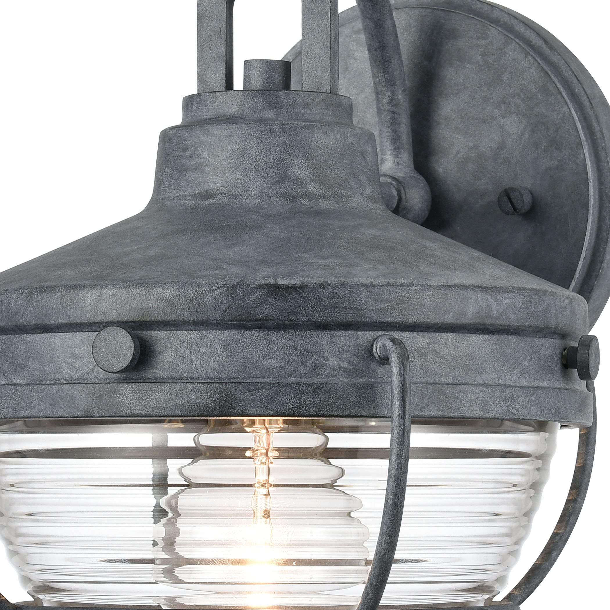 Elk Home Eastport 1-Light Outdoor Wall Sconce - Weatherproof Exterior Lighting for Porch, Patio, Garage & Entryway