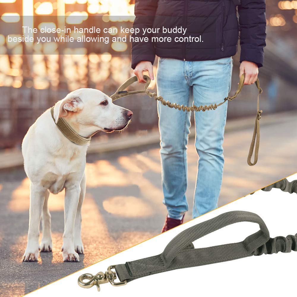 **Tactical Bungee Dog Leash - Adjustable Dog Pack with Handle, Hound Dog Saddle Bag Backpack for Hiking, Camping & Outdoor Adventures**