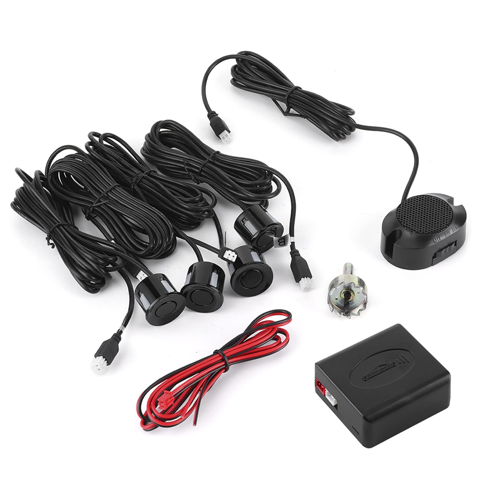 Car Reverse Parking Sensor System with Buzzer Alarm & Backup Radar Assistance - Safe Parking Aid Kit for Vehicles | Perfect for Tight Parking Spaces & Nighttime Reversing