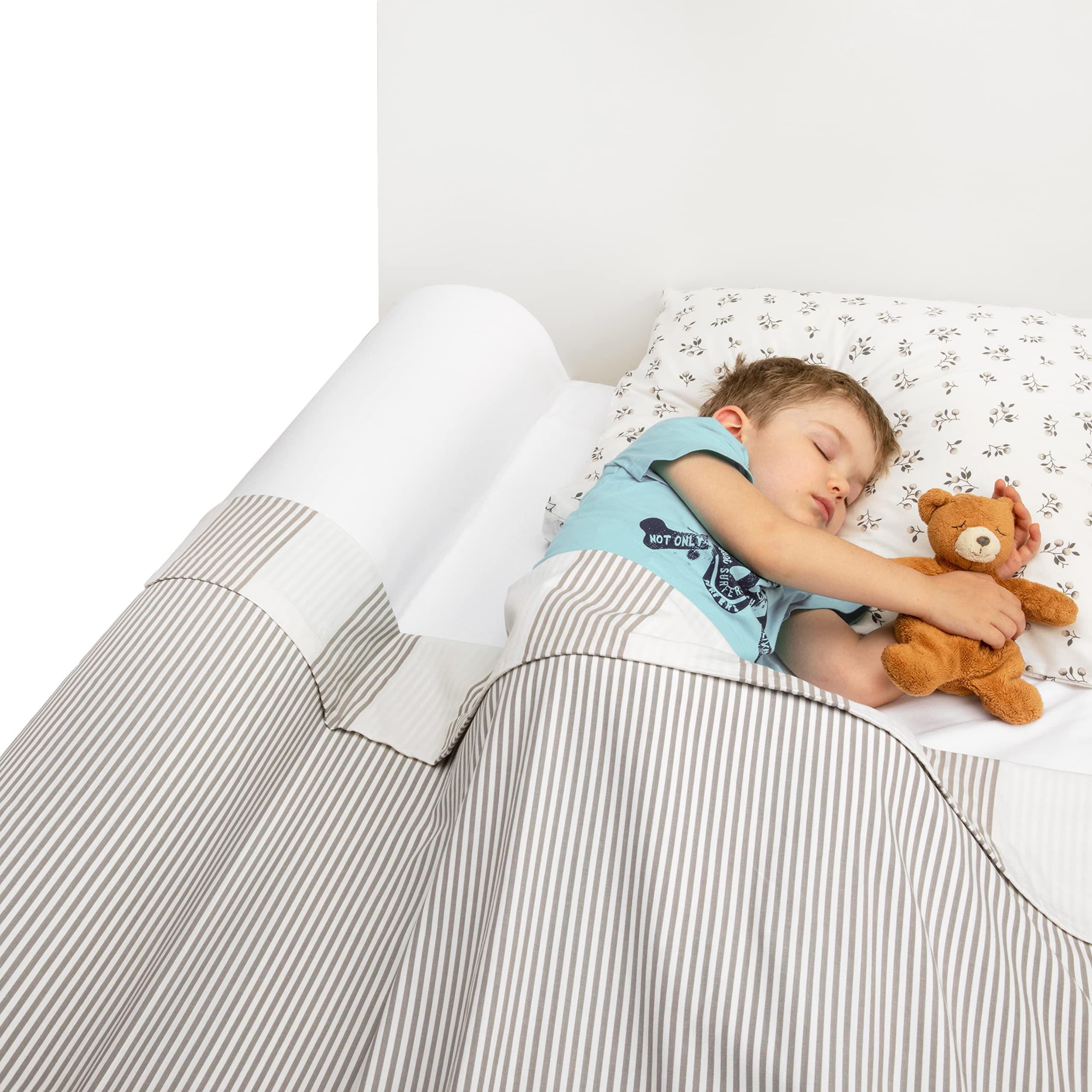 BANBALOO Toddler Bed Bumper - XL Foam Barrier with Mattress Cover for Queen/King/Twin Beds | Safe & Easy Setup for Kids' Room