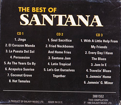 Best of Santana - 3 CD Box Set | Greatest Hits Collection | Perfect for Home, Car & Party Music Listening