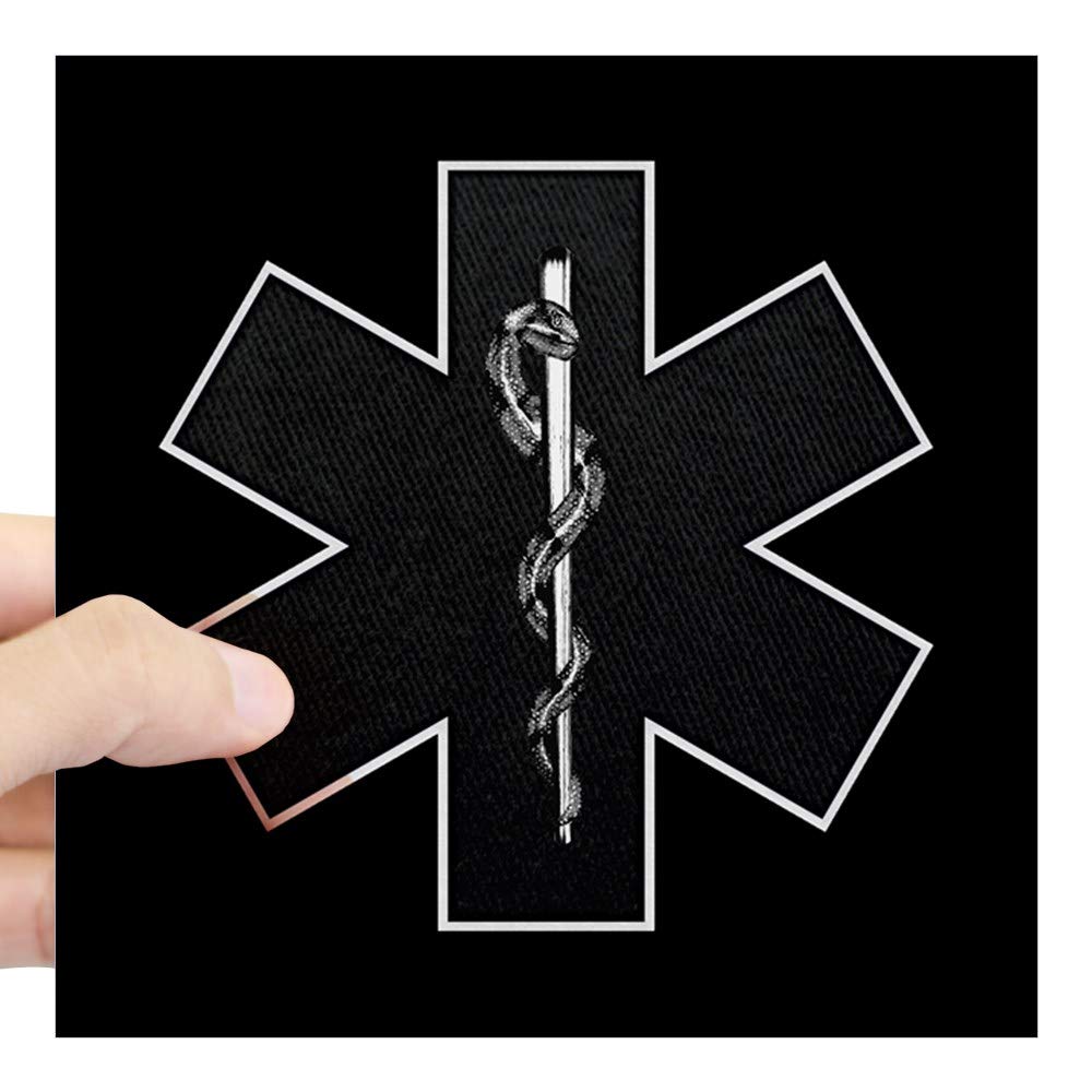 EMT Black & White 3x3 Inch Square Bumper Sticker - Waterproof Car Decal for Windows, Laptops & DIY Projects - Perfect for EMTs, Paramedics & First Responders