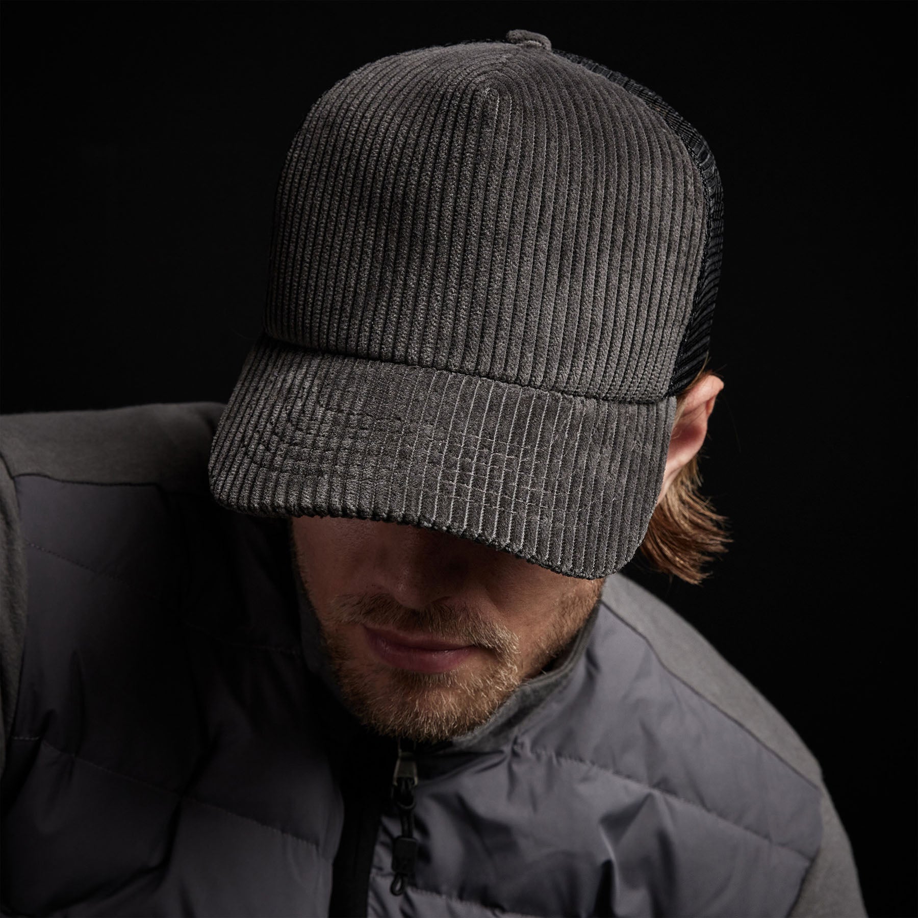 Corduroy Trucker Hat for Men & Women - Vintage Style Adjustable Snapback Cap - Perfect for Outdoor Activities, Hiking, and Casual Wear