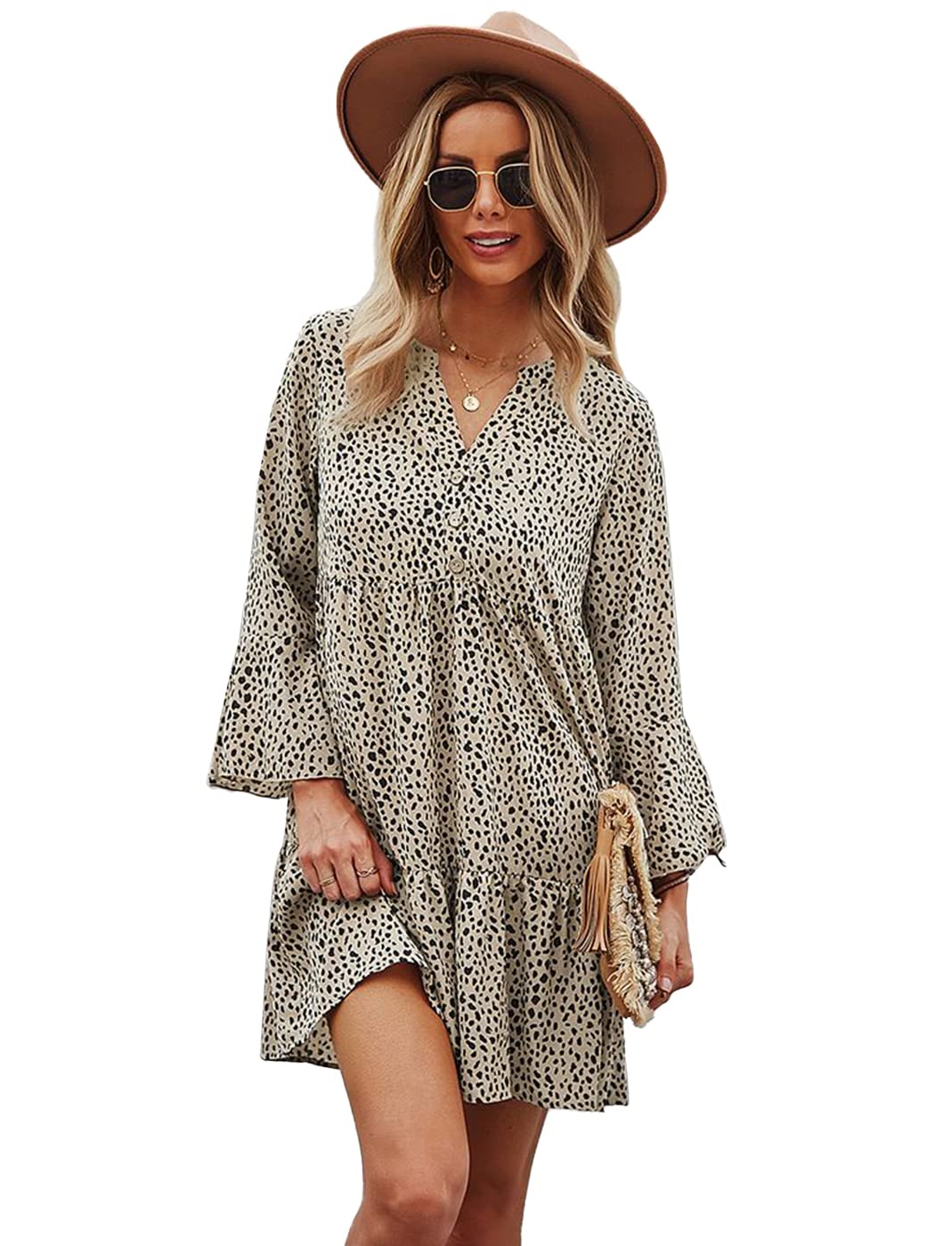 Anna-Kaci Women's Casual Loose Flowy Swing Shift Dress - Comfortable Summer Dress for Beach, Vacation & Everyday Wear