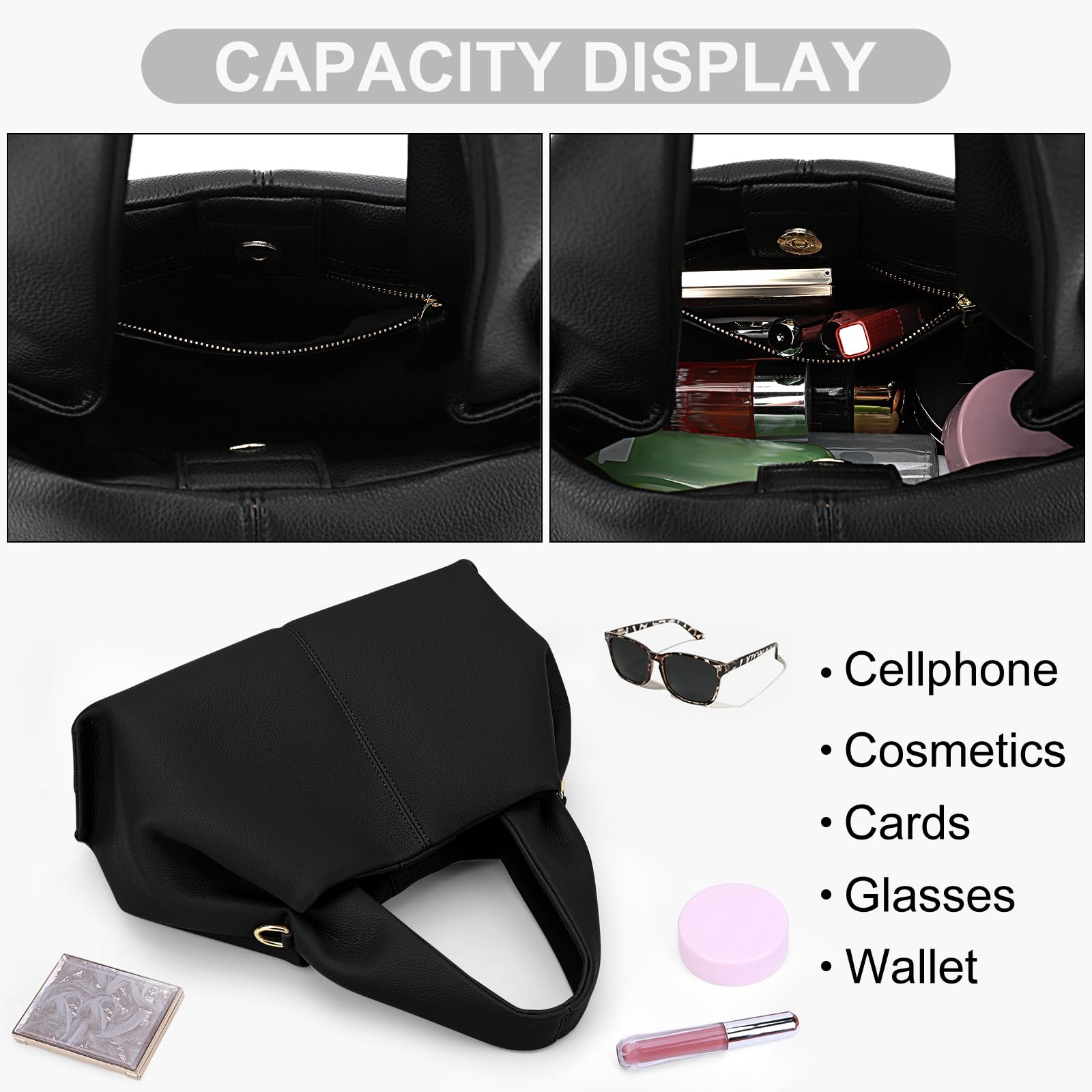 Stylish Women's Crossbody Bag - Fashionable Shoulder Purse & Chic Dumpling Cloud Satchel for Everyday Use, Work, Travel & Date Nights