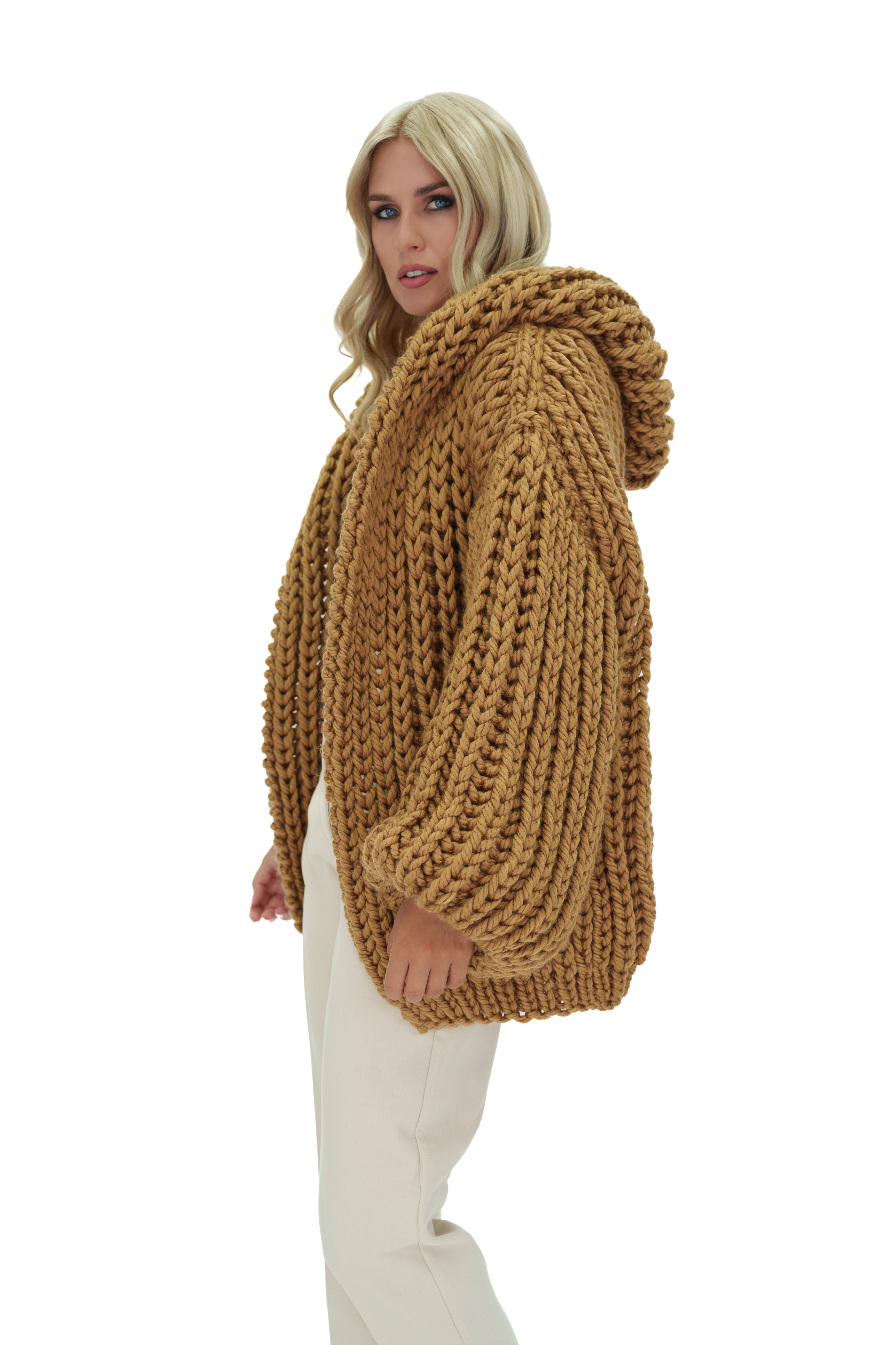 Stylish Hooded Chunky Cardigan for Women - Cozy Oversized Knit Sweater | Perfect for Fall, Winter & Casual Outfits