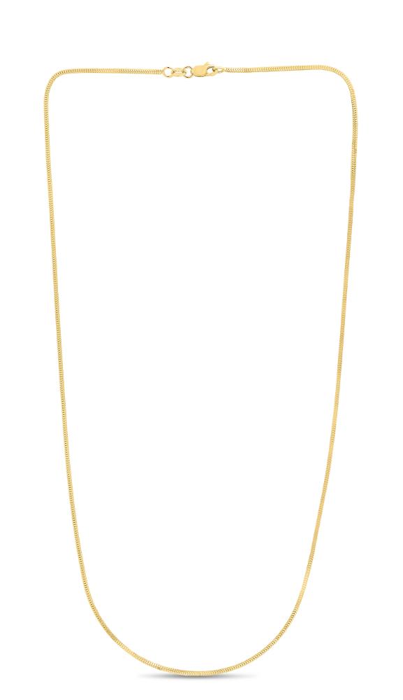 14K Gold 1.1mm Milano Chain Necklace - Dainty Delicate Gold Chain for Women, Men & Unisex - Perfect for Layering, Gifts & Everyday Wear