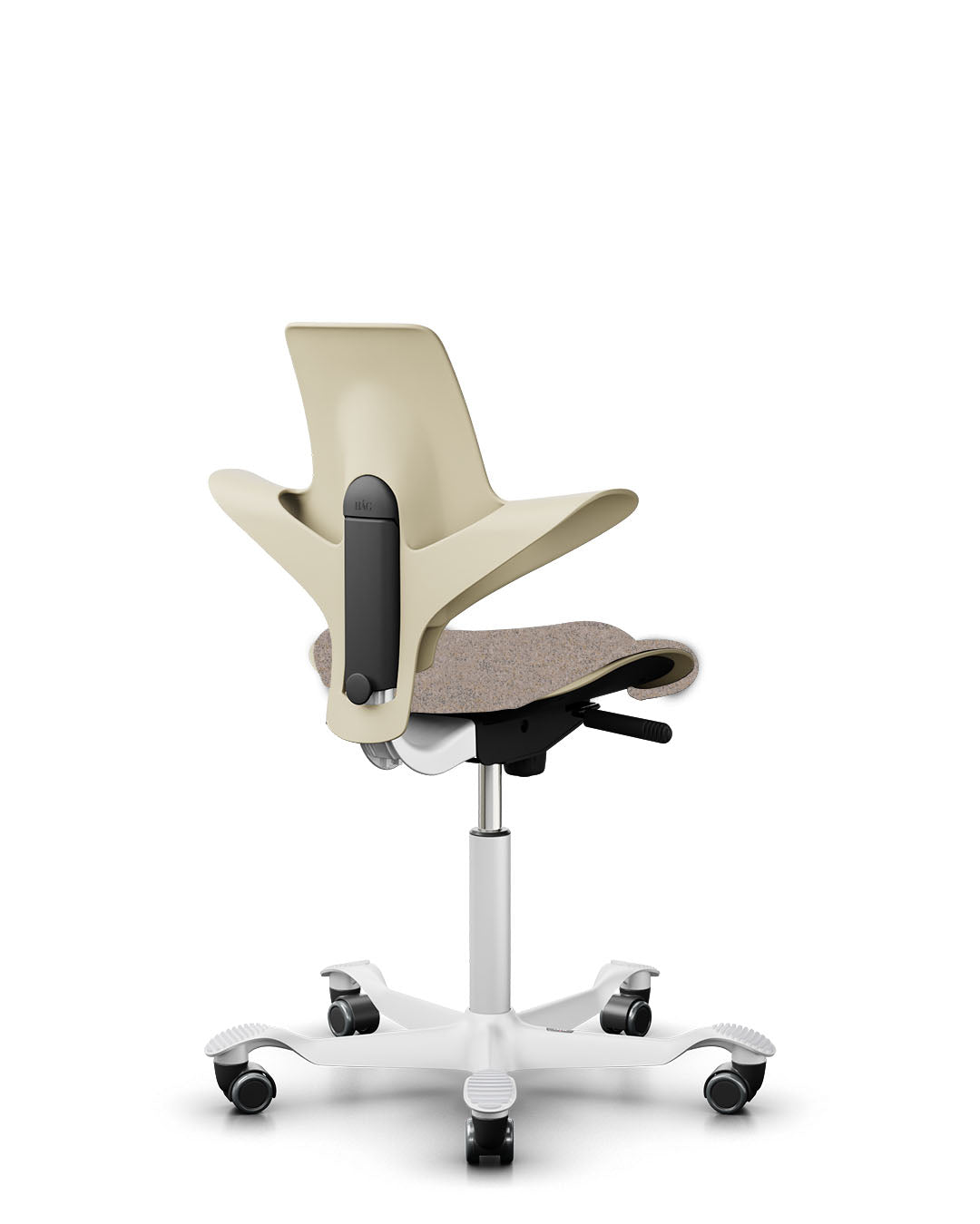 HÅG Capisco Puls 8020 Ergonomic Office Chair with Kvadrat Sand ARDA Fabric - Modern Design Collection for Home & Workspace Comfort