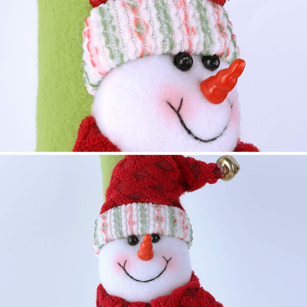 OurWarm 3D Cute Snowman Refrigerator Handle Covers Set of 4 - Festive Kitchen Appliance Decor for Christmas - Perfect for Holiday Home Decor & Gift Giving