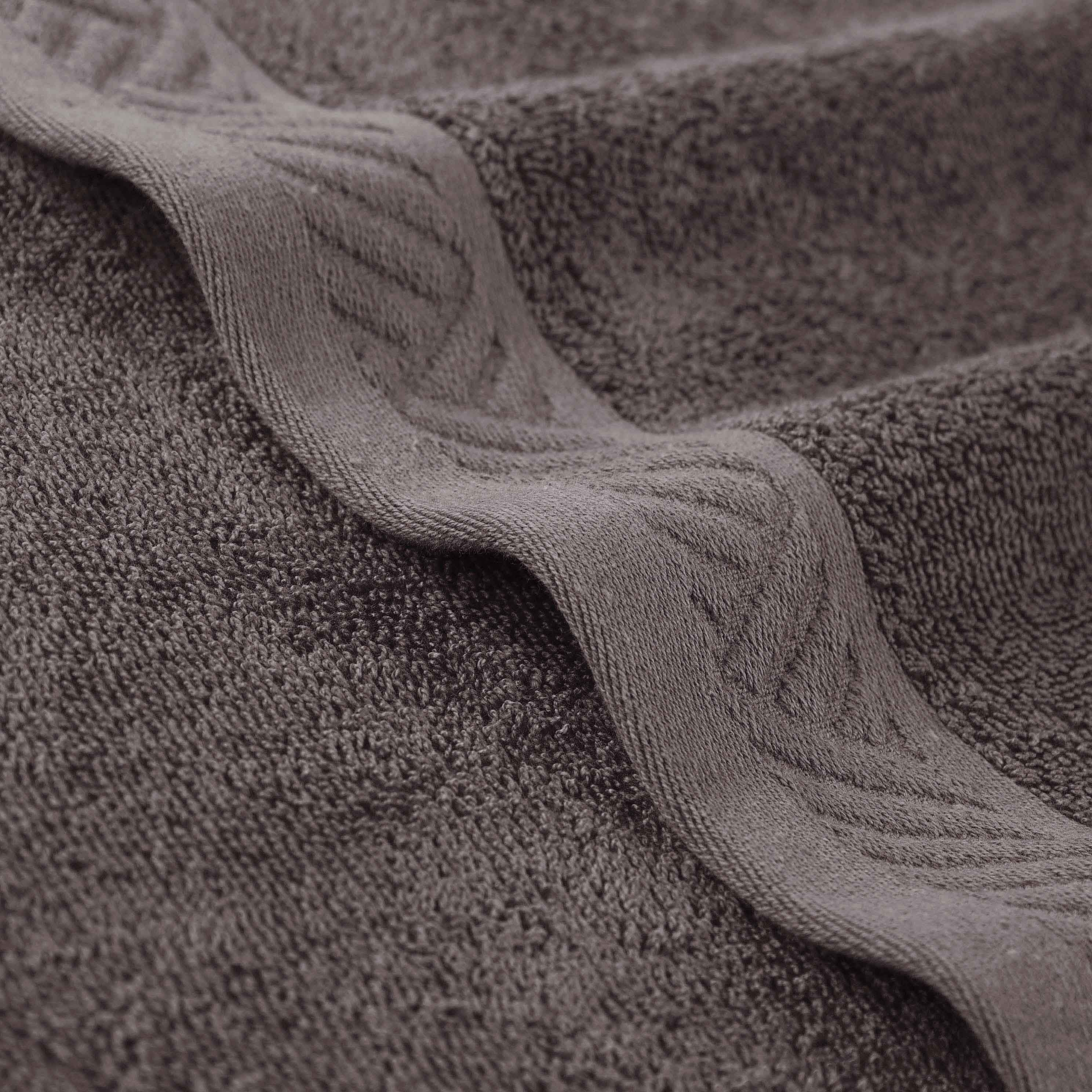Luxury 6-Piece Egyptian Cotton Towel Set - Basketweave Jacquard & Solid Design - Ultra Soft & Absorbent Bath Towels for Spa, Hotel, or Home Use