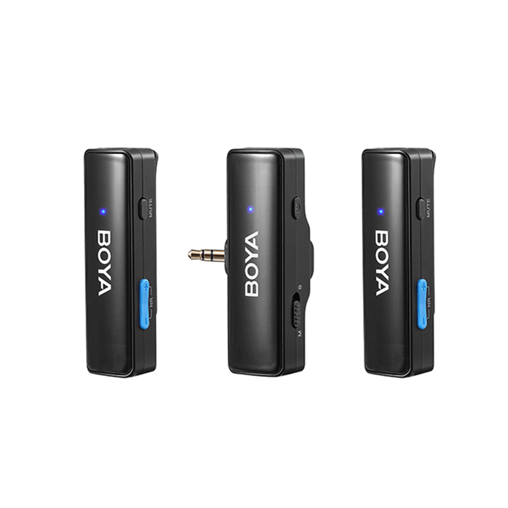 BOYA Boyalink Dual Channel Wireless Microphone System - Compact All-in-One Lavalier Mic for YouTube, Vlogging, Interviews & Live Streaming