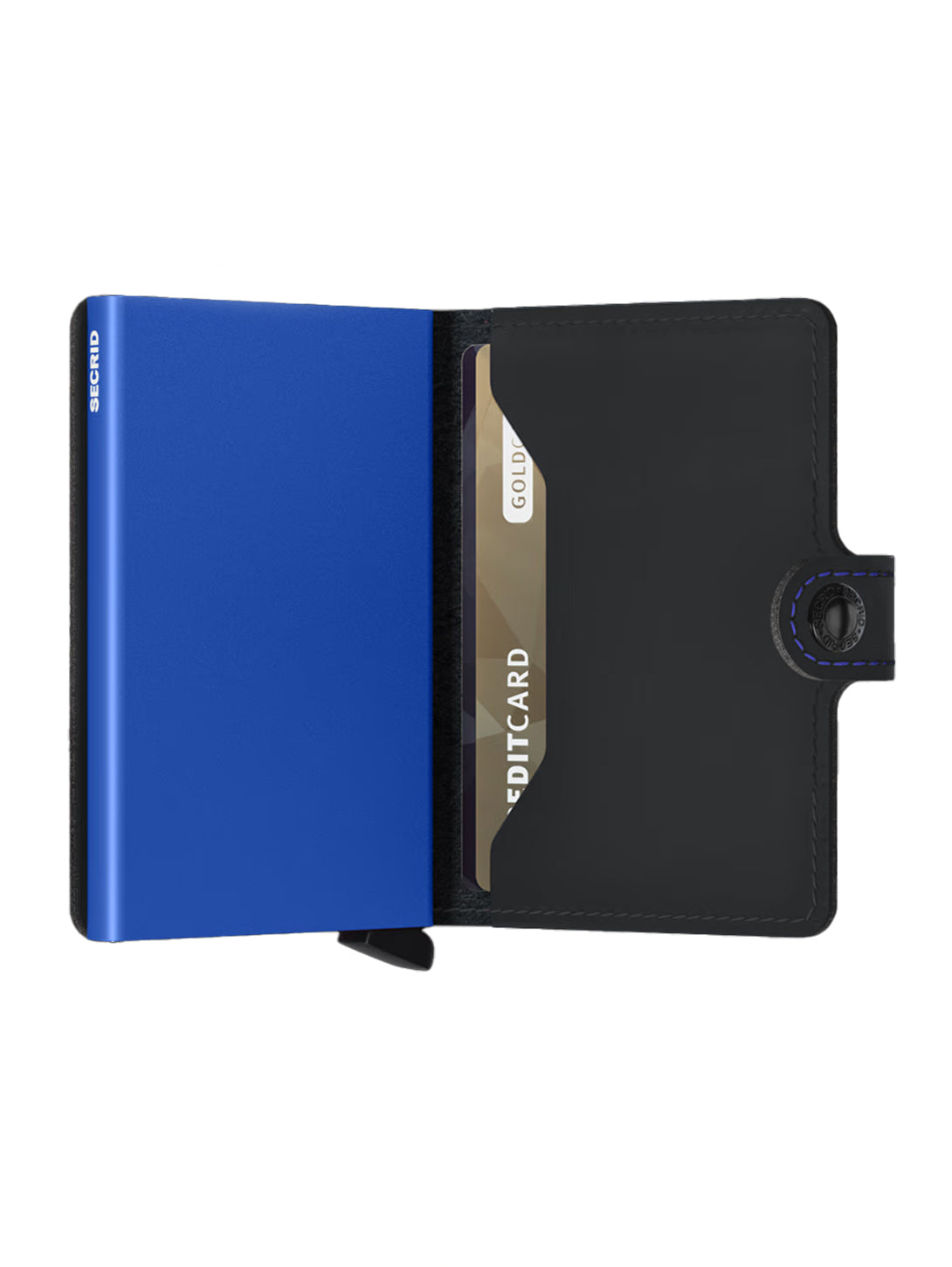 Mini Wallet for Women & Men - Slim RFID Blocking Bifold Wallet with Card Slots - Black & Blue - Perfect for Travel, Daily Use & Gift Giving