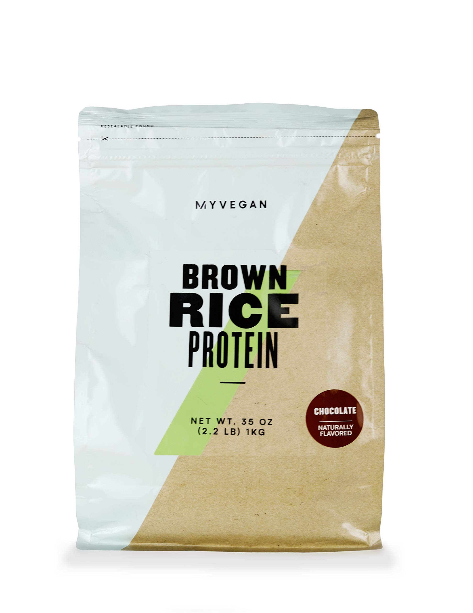 Myprotein® MYVEGAN Chocolate Stevia Brown Rice Protein Powder - 2.2 Lb (33 Servings) | Plant-Based Vegan Protein Supplement for Smoothies, Baking & Post-Workout Recovery