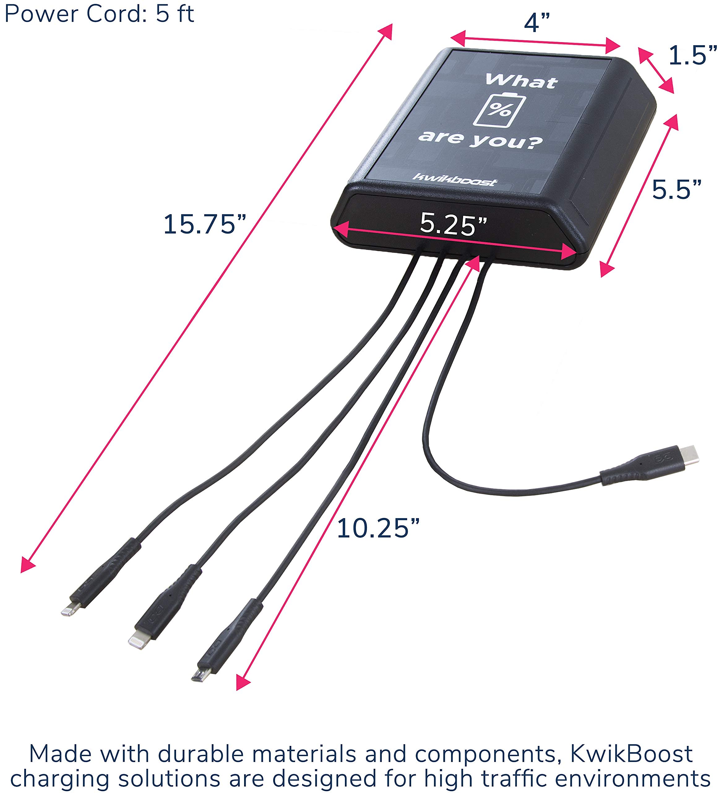 4-Port Fast Charging Station - Mini USB Charger Hub for Multiple Devices | Perfect for Dorm, Office, Library, Waiting Room & Travel | Compact & Affordable Phone Charging Dock