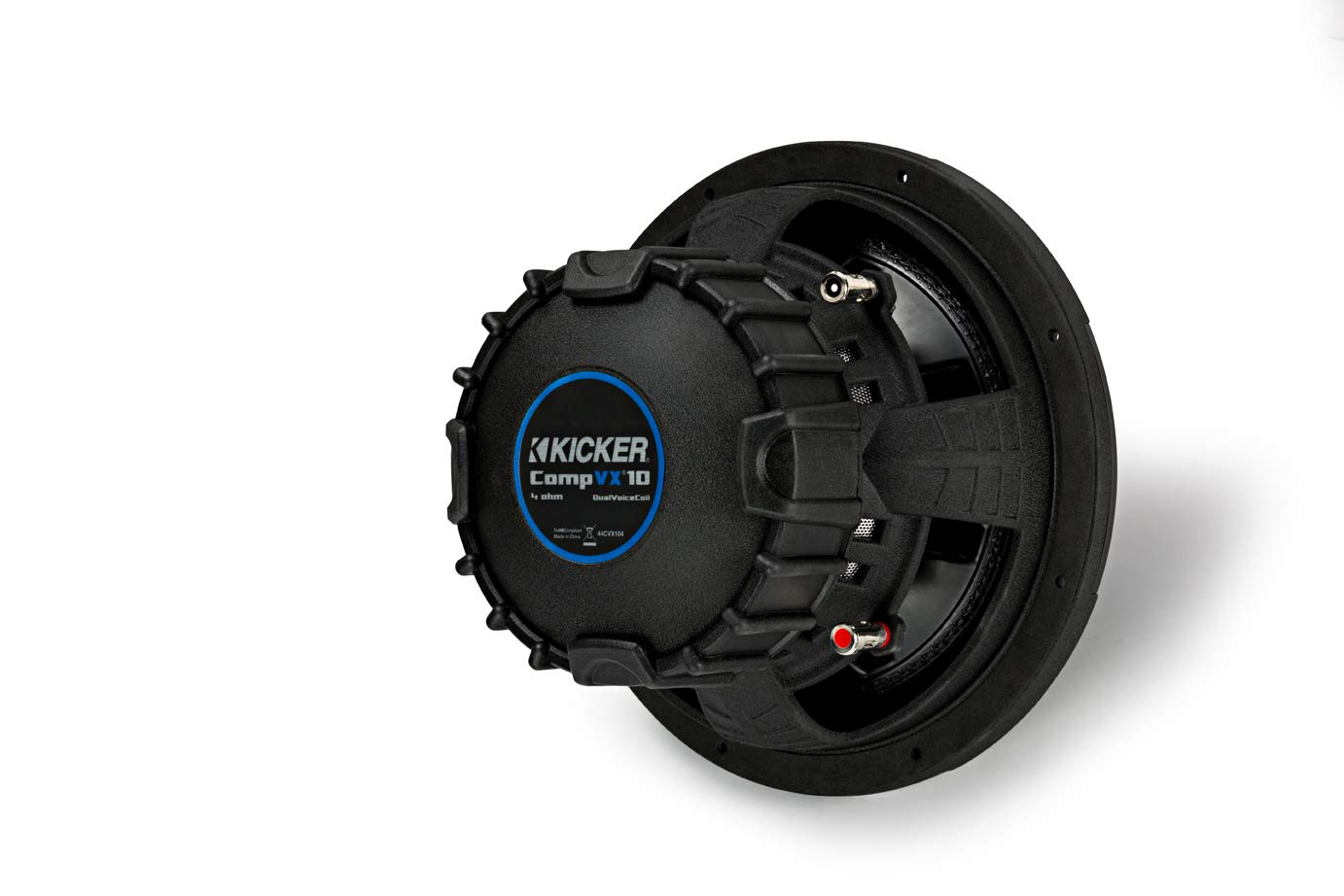 Kicker CVX104 COMPVX 10-Inch Car Subwoofer - Dual 4-Ohm Voice Coil, 600W RMS Power - Perfect for Car Audio Systems & Bass Enthusiasts