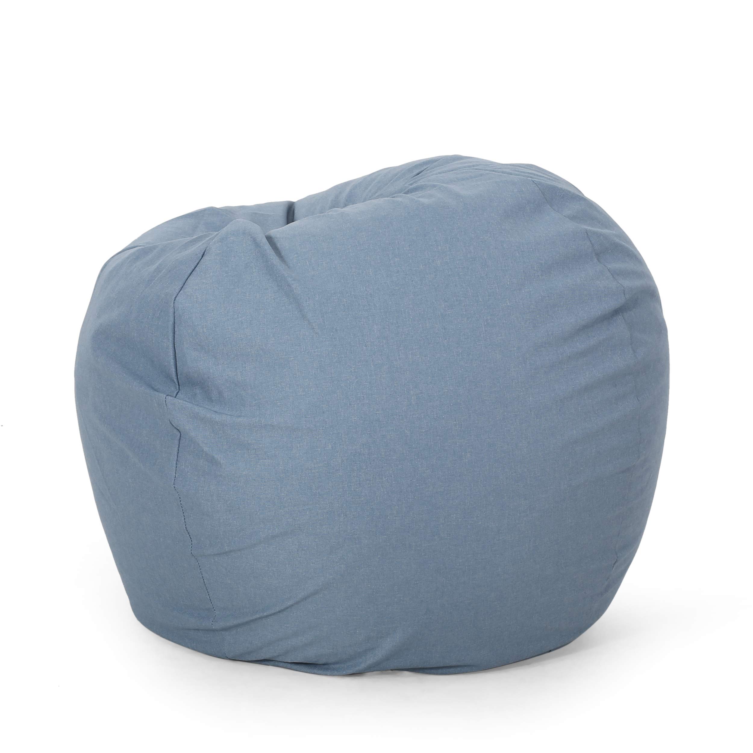 Christopher Knight Home Teal Bean Bag Chair - Ultra Soft & Comfortable for Kids, Teens & Adults - Perfect for Living Room, Bedroom, Dorm or Game Room
