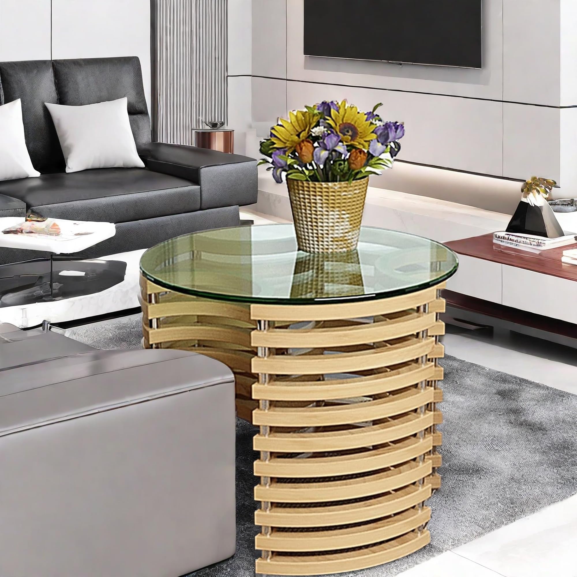 20 Inch Round Tempered Glass Table Top - 1/4