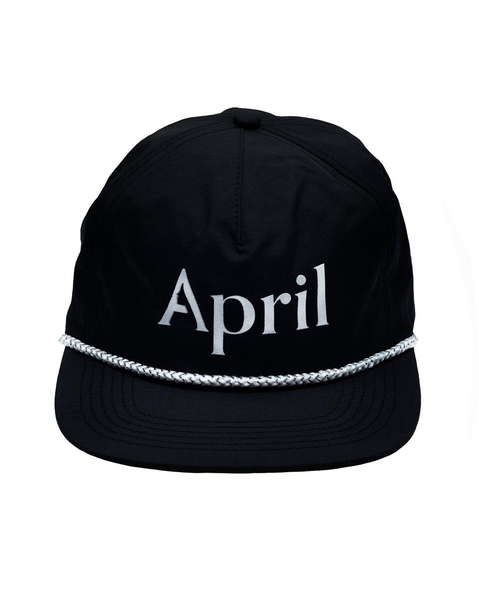 April Chrome Logo Baseball Cap - Stylish Black Adjustable Dad Hat for Men & Women - Perfect for Outdoor Sports, Casual Wear, and Fashion Accessories