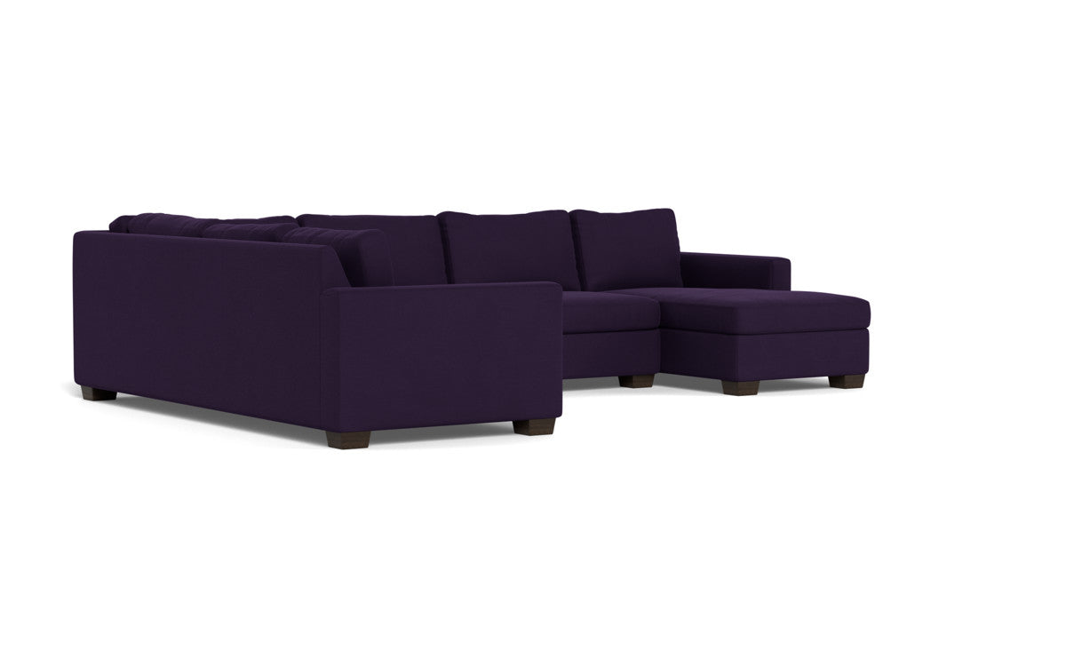 Track 141 Corner Sectional Sofa with Full Sleeper & Right Chaise - Modern L-Shaped Couch for Small Spaces, Living Room, and Home Theater Comfort